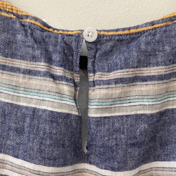 Beach/Lunch/Lounge Collection, Striped Sleeveless Sun Dress, S, w/Pockets - Picture 7 of 9